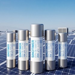 Soclu siguranta fuzibila DC SINOTIMER STPV-32D, 32A, 1000V DC, cartus 10x38 mm, pentru sisteme fotovoltaice